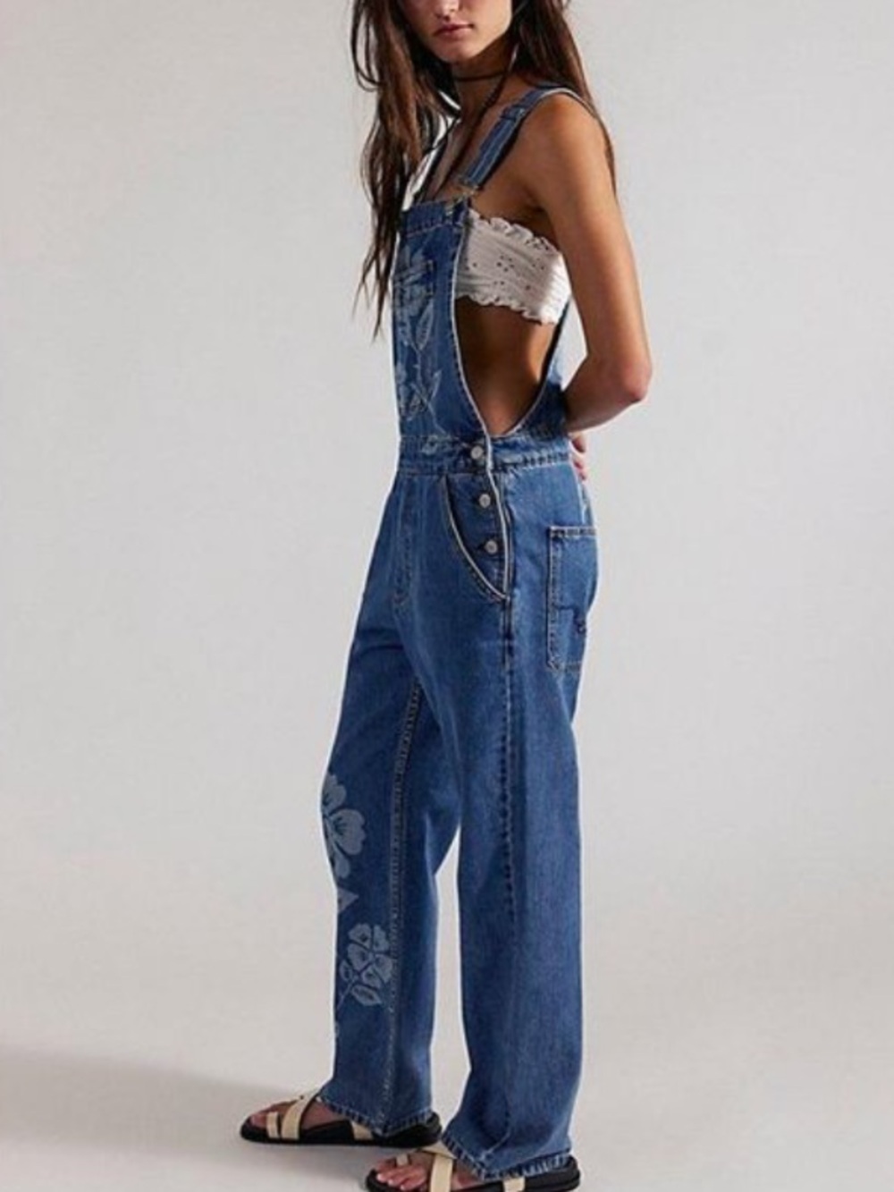 Free People We The Free Ziggy Printed Overalls - Picture 3 of 9